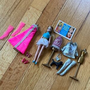Vintage Dawn Doll with 3 Outfits & accessories